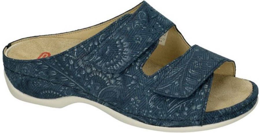 Berkemann -Dames blauw slippers & muiltje