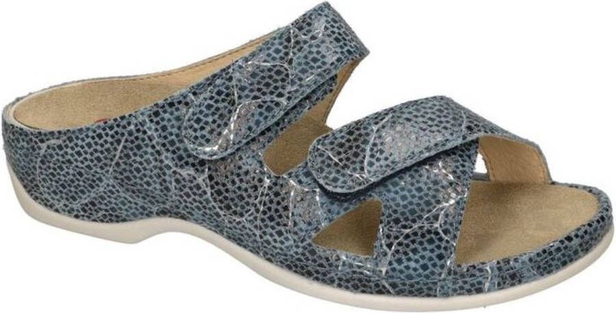 Berkemann -Dames blauw slippers & muiltjes