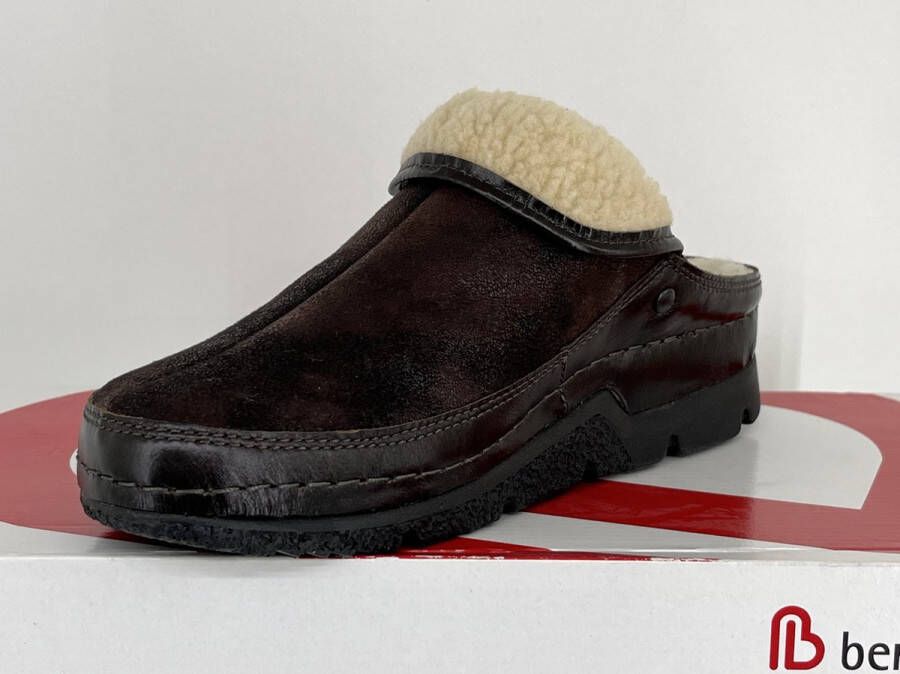 Berkemann -Dames bruin donker pantoffels - Foto 2