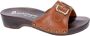 Berkemann -Dames cognac caramel slippers & muiltjes - Thumbnail 1