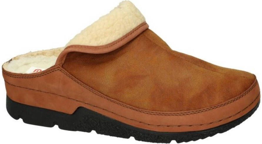 Berkemann dames pantoffels wollen – comfort – Remonda – whisky bruin –