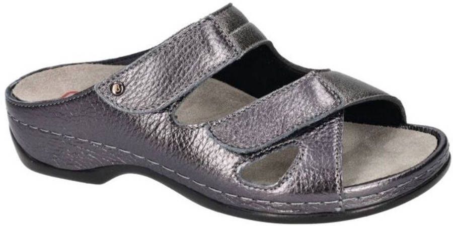 Berkemann -Dames grijs donker slippers & muiltjes
