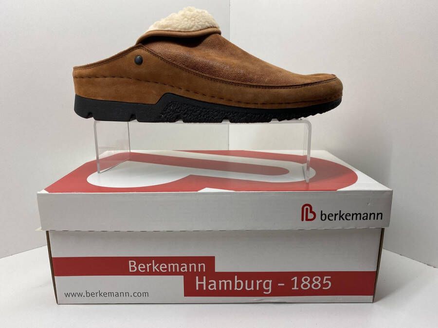 Berkemann dames pantoffels wollen – comfort – Remonda – whisky bruin –