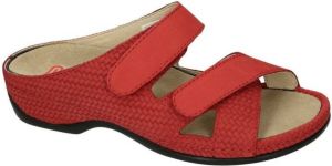 Berkemann -Dames rood slippers & muiltjes