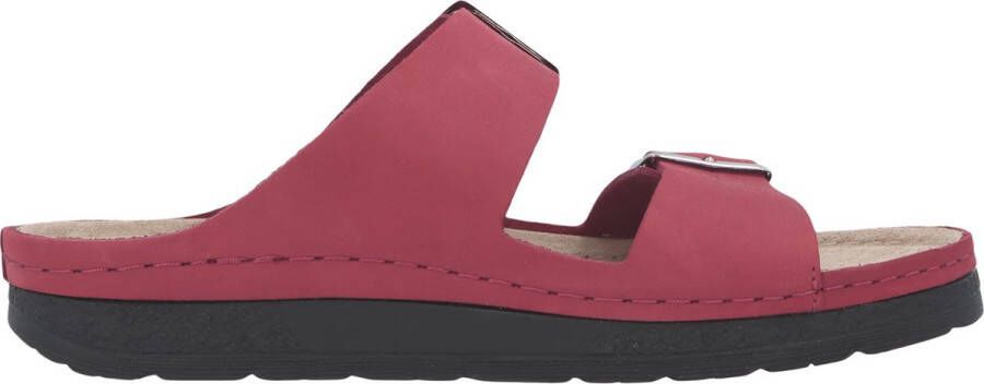 Berkemann Dames Slipper Verica Rood Nubuck