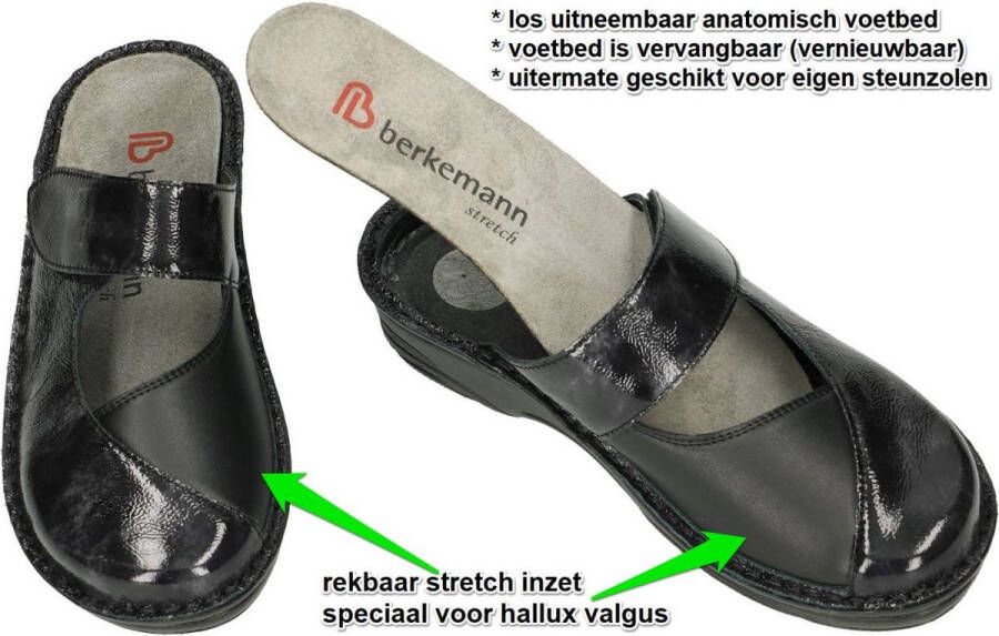 Berkemann -Dames zwart pantoffels - Foto 2