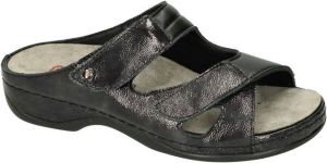 Berkemann -Dames zwart slippers & muiltjes