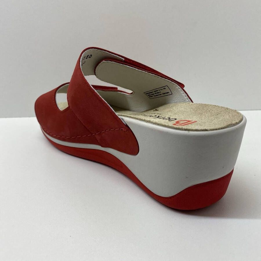 Berkemann Damesmodel Callista 01201-901 Comfort slipper muiltje rood 2 3 en