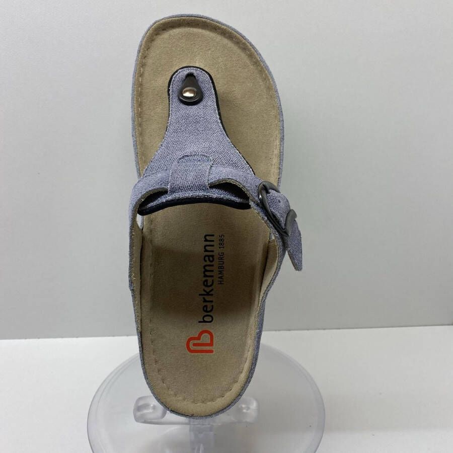 Berkemann – Damesmodel Mila 01351-346 teenslipper – jeansblauw – en