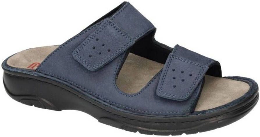 Berkemann -Heren blauw donker pantoffels & slippers