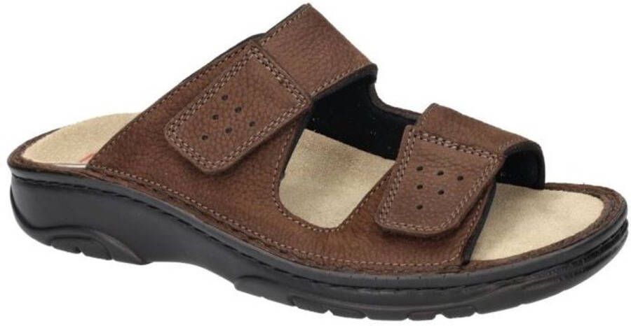 Berkemann -Heren bruin pantoffels & slippers