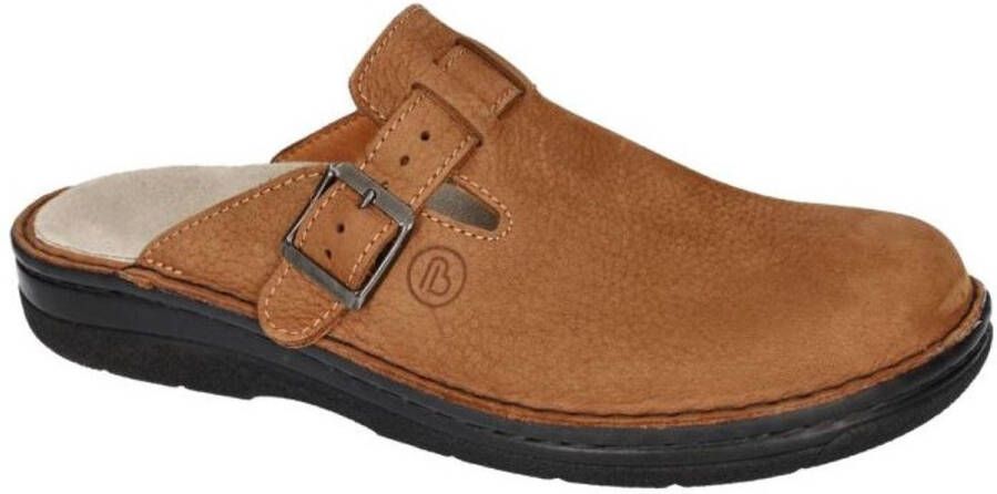 Berkemann -Heren cogna caramel pantoffels & slippers
