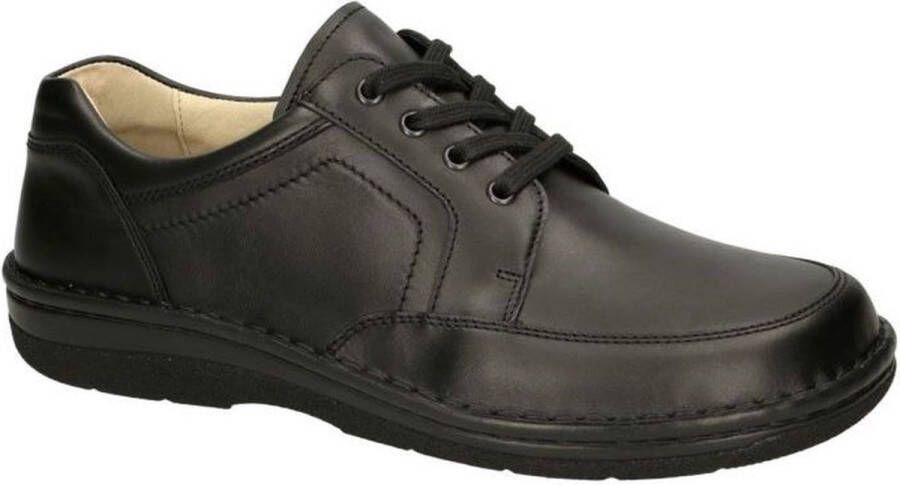 Berkemann -Heren zwart geklede lage schoenen