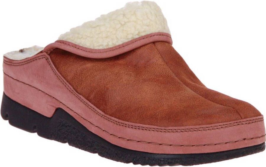 Berkemann dames pantoffels wollen – comfort – Remonda – whisky bruin –