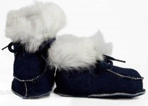 Bernardino 915C Babyboots Lamsvel in doosje Marine
