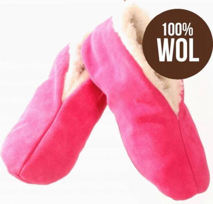 Bernardino Spaanse Sloffen Unisex rood 100% Wol - Foto 3