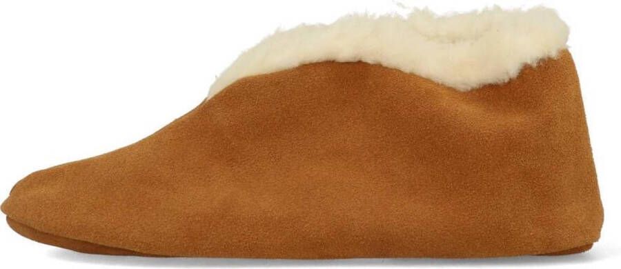 Bernardino Spaanse Sloffen Unisex cognac 100% Wol - Foto 3