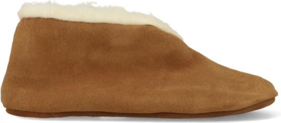 Bernardino Spaanse Sloffen Unisex cognac 100% wol - Foto 3