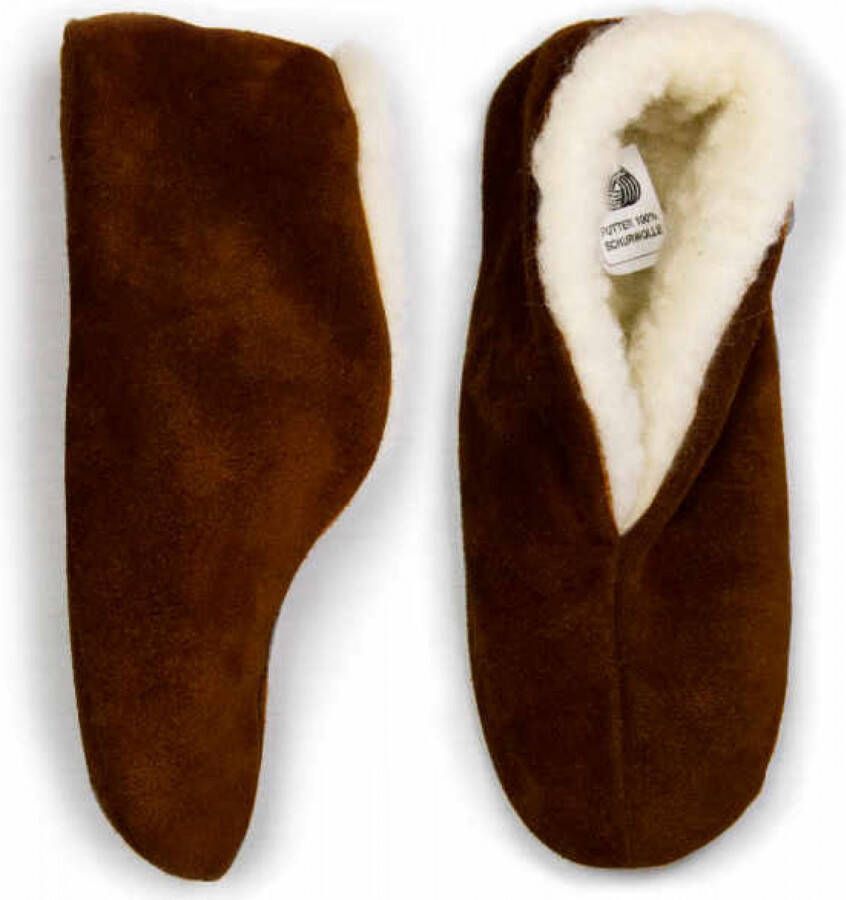 Bernardino Echte suede Spaanse sloffen heren Bruin