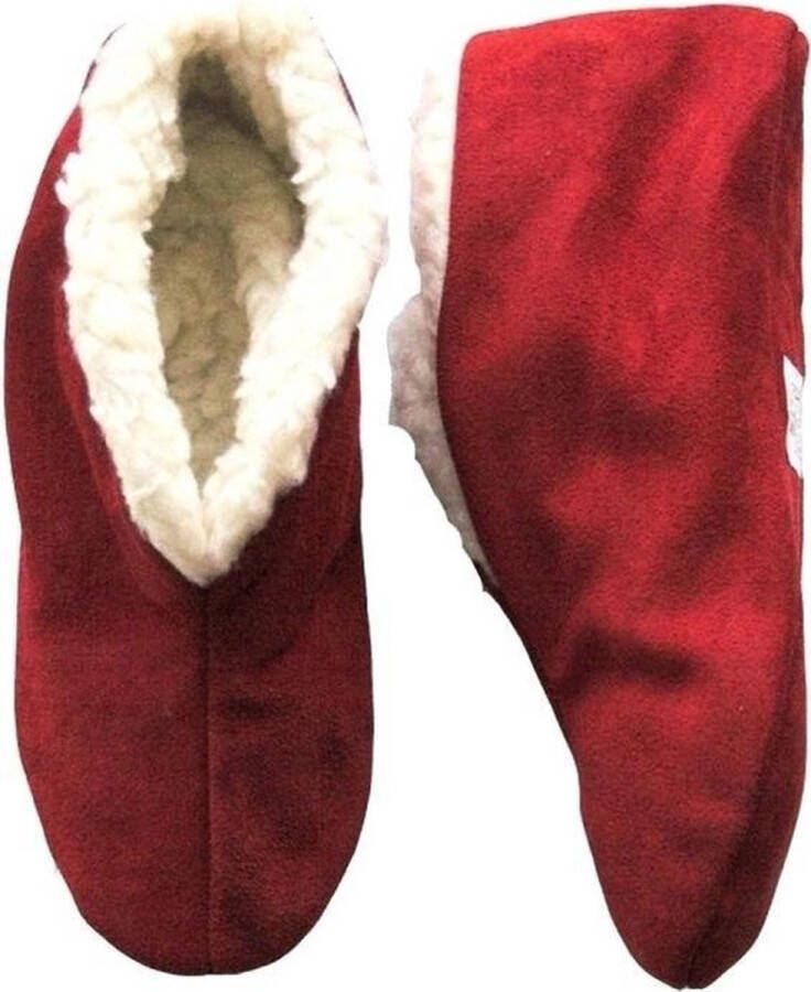 Bernardino Spaanse kinder sloffen rood Gevoerd Suede wol De enige echte