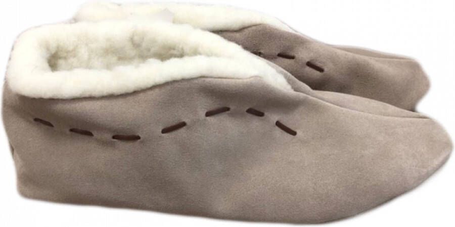 Bernardino Spaanse Slof Wol Gevoerd (916A) Beige