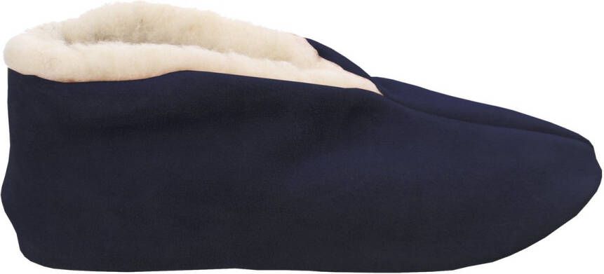 Bernardino Spaanse sloffen 100% wol donkerblauw Unisex