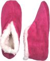Bernardino Spaanse sloffen pantoffels voor roze suede wol De enige echte - Roze