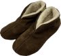 Bernardino Spaanse Sloffen Unisex 100% Wol Bruin incl. opbergzak - Thumbnail 2