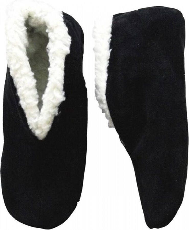 Bernardino Zwarte echte suede Spaanse sloffen heren Zwart