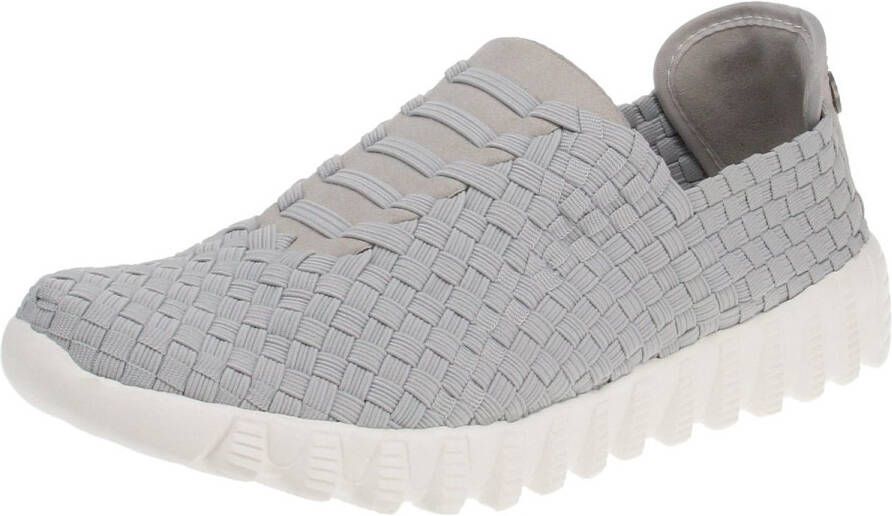 Bernie Mev. Bernie Mev BM62 Zip Vivaldi Damesschoenen Sneaker Lichtgrijs