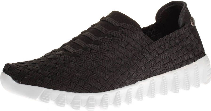 Bernie Mev. Bernie Mev BM62 Zip Vivaldi Damestrainers 001-zwart