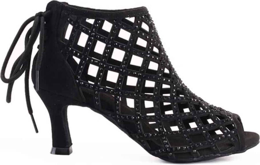 BettaStep Black Cage Boots heel