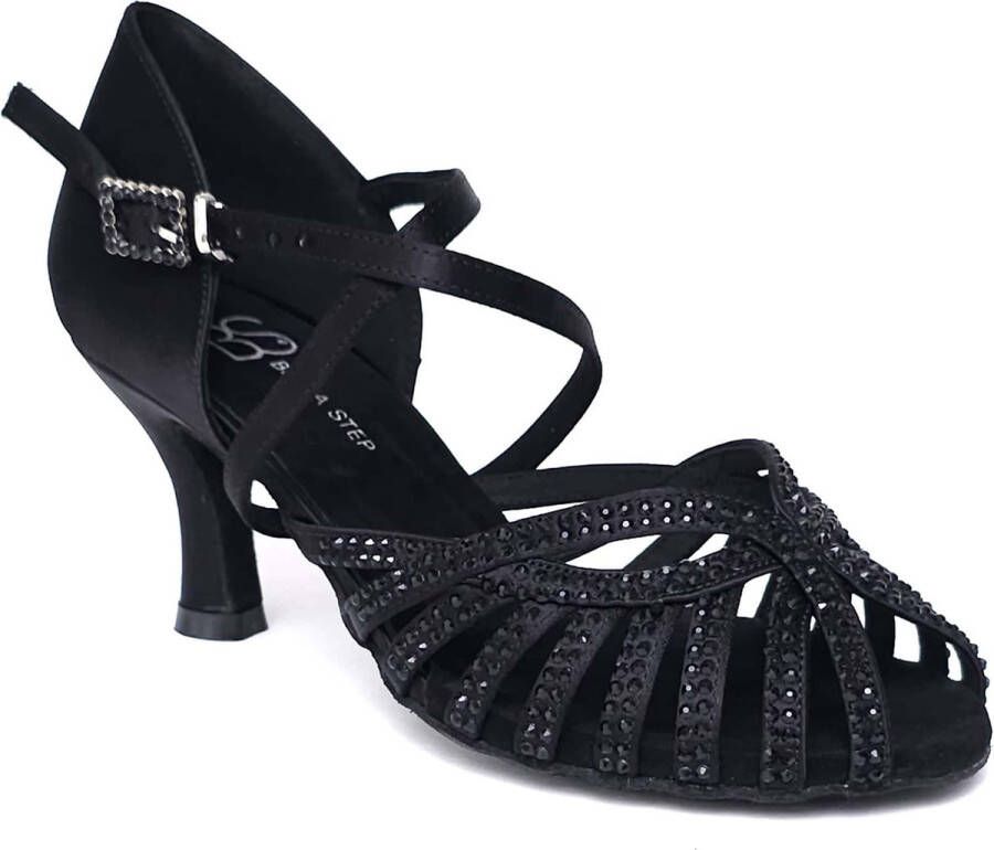 BettaStep Dance shoes Natacha black satin heel