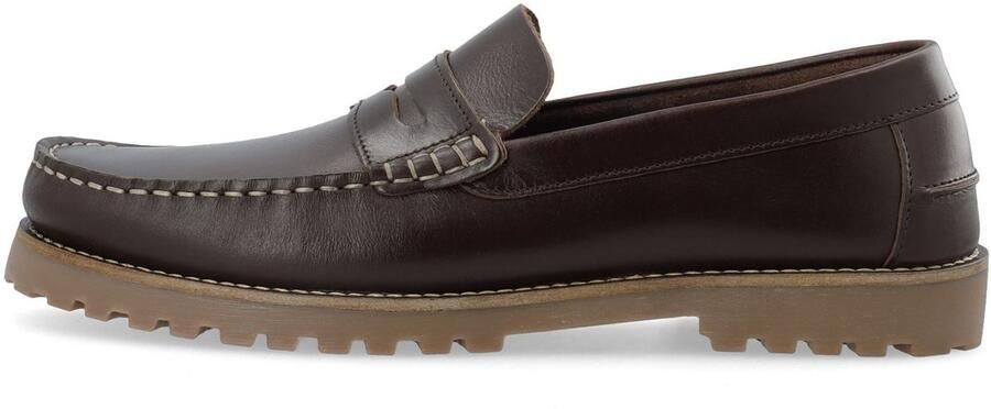 Bianco Leren loafers BIAGREG