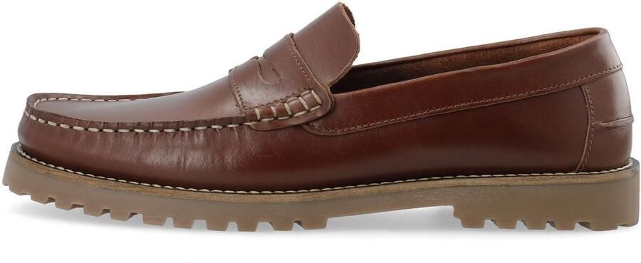 Bianco Leren loafers BIAGREG