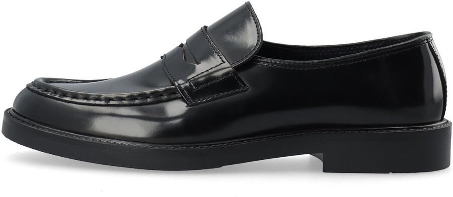 Bianco Leren loafers BIANEWPORT