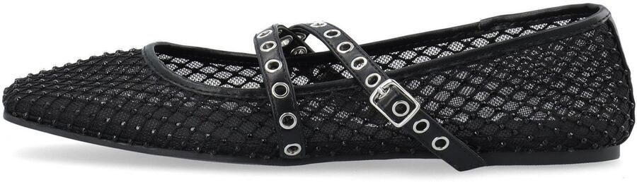 Bianco Ballerina met riempjes 'Rose'