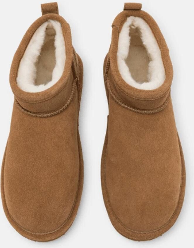 Bianco Dames Enkellaars Biasnow Suede Cognac COGNA - Foto 2