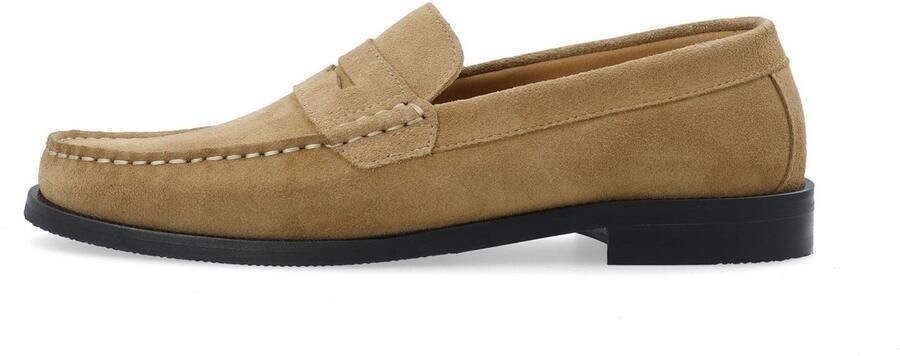 Bianco Suède instappers BIAMANNY