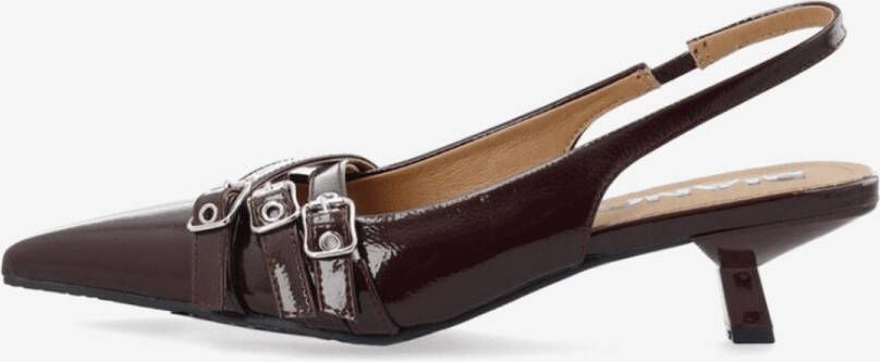 Bianco Dames Slingback X Bordeau
