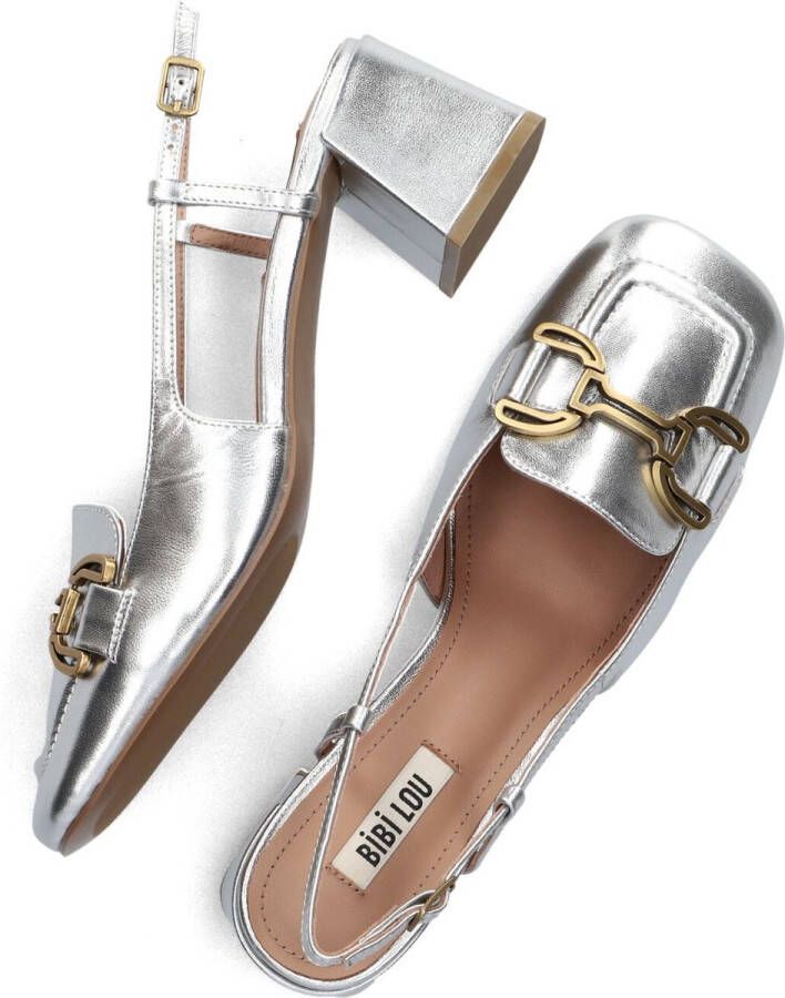 BIBI LOU Slingbacks Dames 544z19vk Maat: 37 Materiaal: Leer Kleur: Zilver - Foto 2