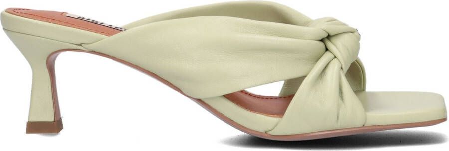 BiBi Lou Slippers Dames Sandalen Instappers Damesschoenen Leer Kitten heel 549Z10VK Mint - Foto 2