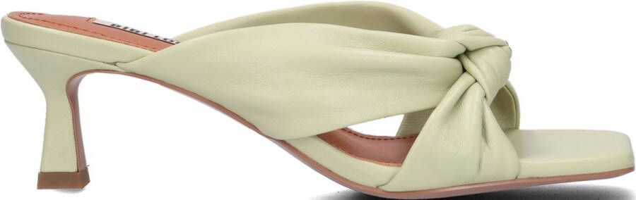 BiBi Lou Slippers Dames Sandalen Instappers Damesschoenen Leer Kitten heel 549Z10VK Mint - Foto 4