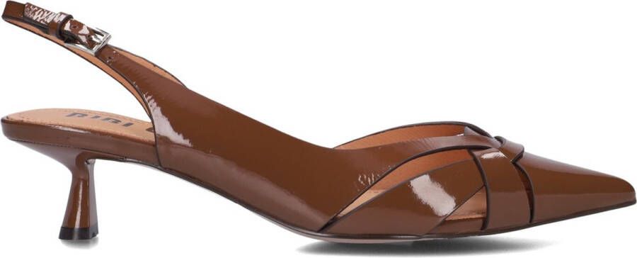 Bibi Lou Elegante Slingback Pump Schoenen Brown Dames