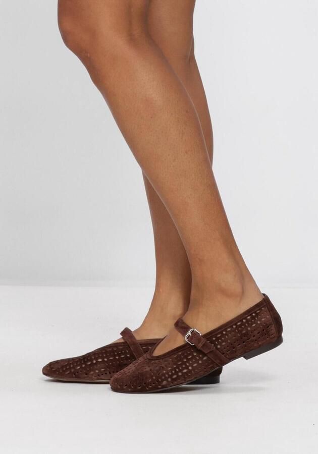 BIBI LOU Ballerina Dames 604z38vk Maat: 42 Materiaal: Suède Kleur: Bruin - Foto 6