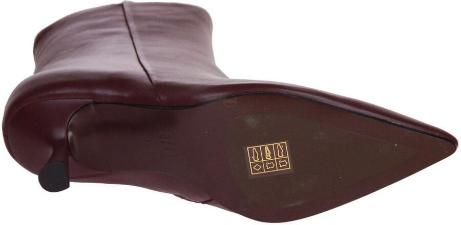 Bibi Lou Leren Stiletto Laarzen Bordeaux Kleur