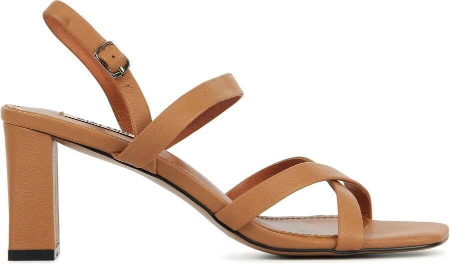 BiBi Lou Slippers Sandalen Instappers Leer Kitten heel 549Z10VK Lila