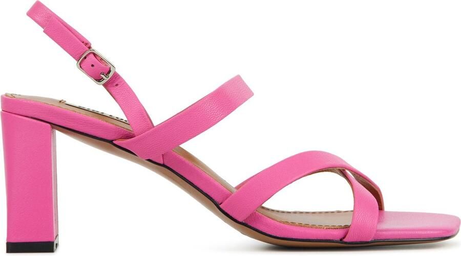 BiBi Lou Sandalen Leer Blokhak hoogte 7 cm 612Z42VK Fuchsia
