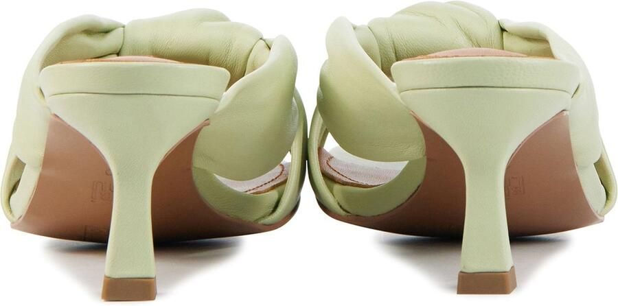 BiBi Lou Slippers Sandalen Instappers Leer Kitten heel 549Z10VK Zwart - Foto 10