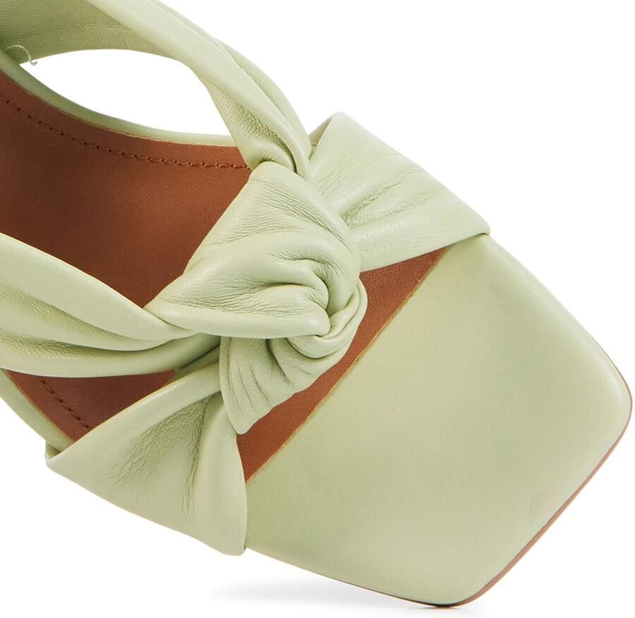 BiBi Lou Slippers Sandalen Instappers Leer Kitten heel 549Z10VK Zwart - Foto 6